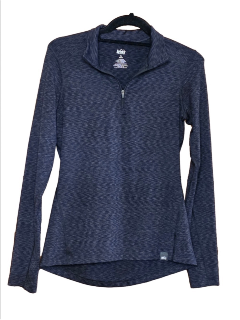 Women's REI Co-op Long Sleeve Quarter Zip Pullover Size S Black